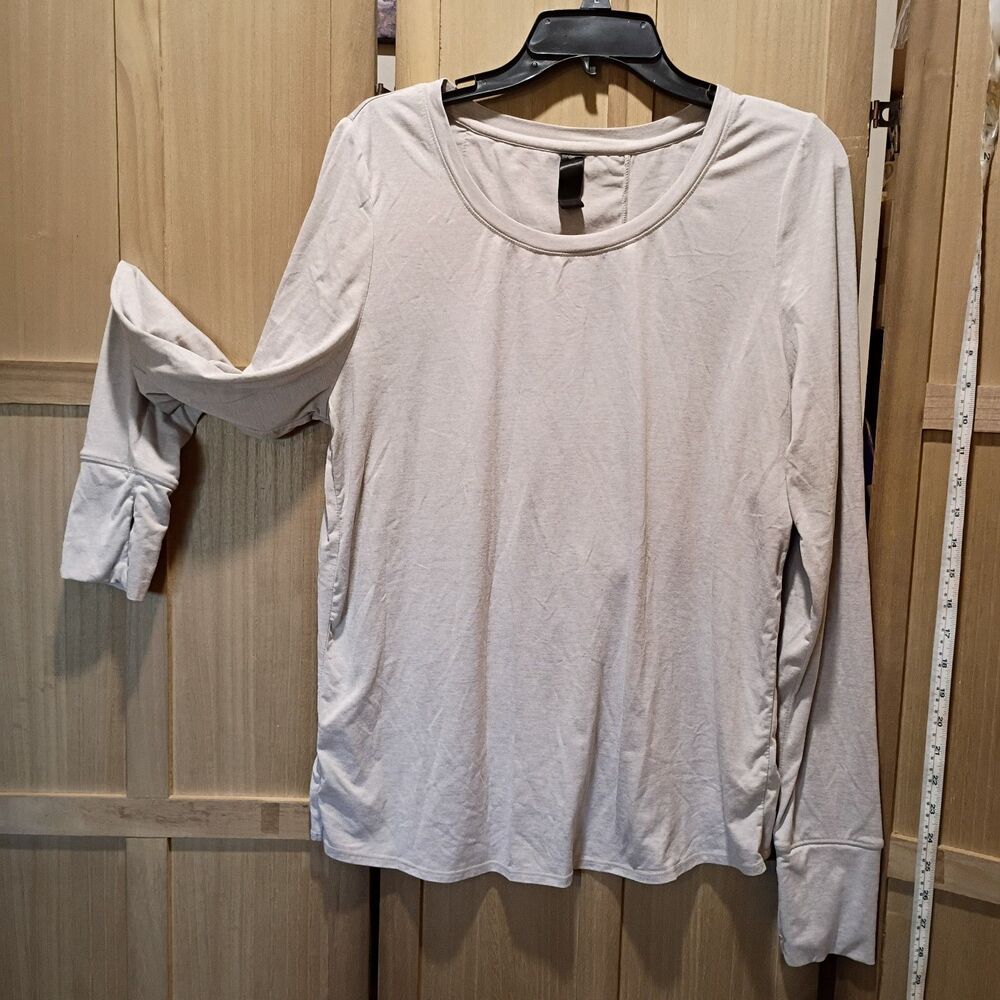 Yogalicious large top thumb holes cross.back athletic shirt
